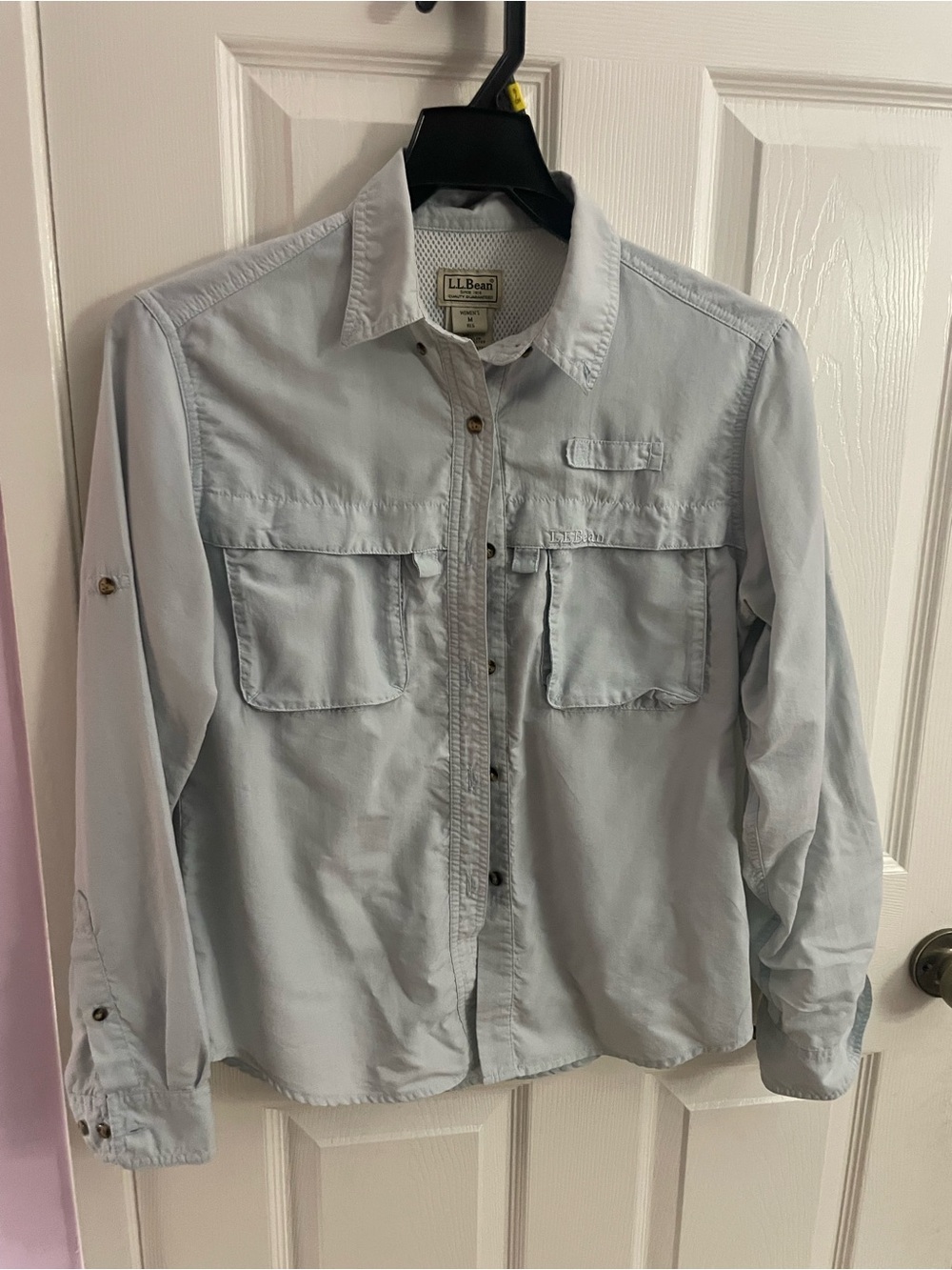 L.L. Bean Pale Blue Lightweight Shirt Jacket